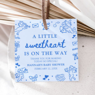 Etiquetas Para Lembrancinhas Chuva de Amor Valetine Desenhada à Mão Baby Shower