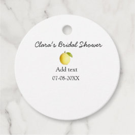 Etiquetas Para Lembrancinhas Chuva de arroz de limão moderna simples minimalist