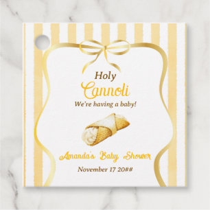 Etiquetas Para Lembrancinhas Chuva de Bolo Italiano Amarelo Sagrado Cannoli Bab