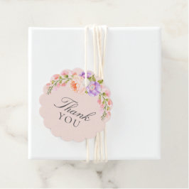 Etiquetas Para Lembrancinhas Chuva de Noiva Blush e Violeta em Flor