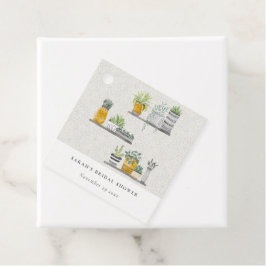 Etiquetas Para Lembrancinhas Chuva de Noiva Botânica Ornamental de Folhas em Va