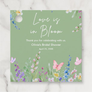 Etiquetas Para Lembrancinhas Chuva de Noiva Floral Spring Love is in Bloom
