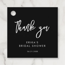 Etiquetas Para Lembrancinhas Chuva de Noiva Preta Contemporânea Moderna