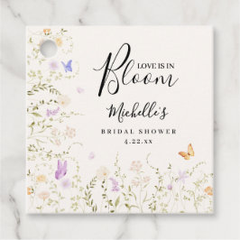 Etiquetas Para Lembrancinhas Chuva de Noivas em Flor Amor em Flor de Aguarela 