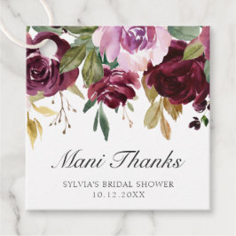 Etiquetas Para Lembrancinhas Chuva de Noivas Floral Mani Obrigado