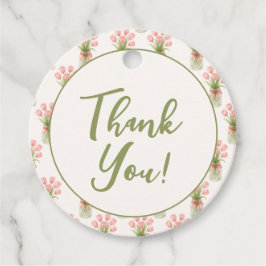 Etiquetas Para Lembrancinhas Chuva de Noivas Floral Rosa Fresca do Mercado