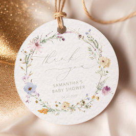 Etiquetas Para Lembrancinhas Chuva de Presentes do Bebê Aquarela Flores Silvest