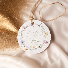 Etiquetas Para Lembrancinhas Chuva de Presentes para Bebê com Aquarela de Flore