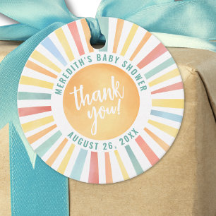 Etiquetas Para Lembrancinhas Chuva de Sol Boho Baby Shower