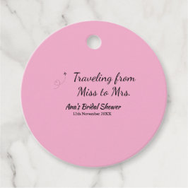 Etiquetas Para Lembrancinhas Chuveiro de noiva de viagem adicione nome data sen