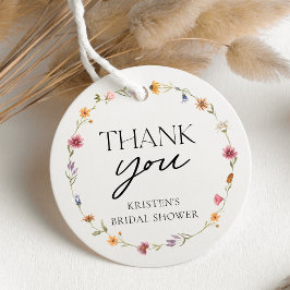 Etiquetas Para Lembrancinhas Chuveiro de Noiva Menina Flor Selvagem Agradecimen