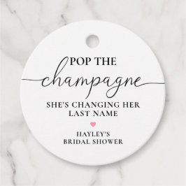 Etiquetas Para Lembrancinhas Chuveiro de Noiva Quinn Estoure o Champanhe