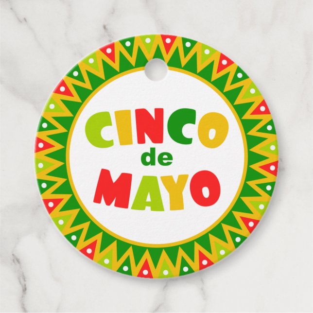 Etiquetas Para Lembrancinhas Cinco de Mayo (Frente)