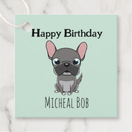 Etiquetas Para Lembrancinhas Cinza bonita feliz aniversário nome personalizado 