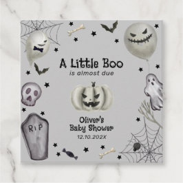 Etiquetas Para Lembrancinhas Cinza moderno Chá de fraldas Ghost Boy Boo