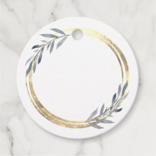 Etiquetas Para Lembrancinhas círculo de folha esmaecida de ambos os lados