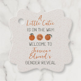 Etiquetas Para Lembrancinhas Citrus Orange Little Cutie Gender Revement Party