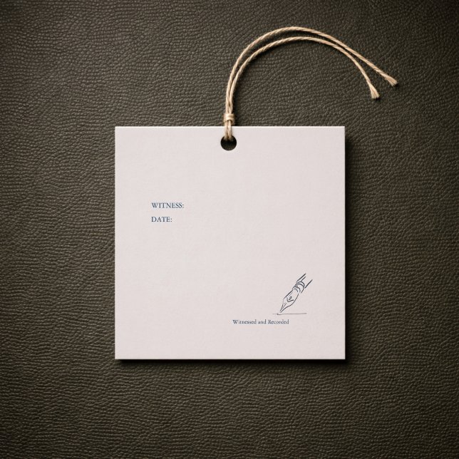 Etiquetas Para Lembrancinhas Civil Ceremony Registration  (Civil Ceremony Gift Tags)