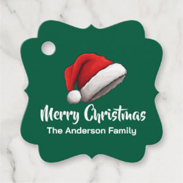 Etiquetas Para Lembrancinhas Classic Santa Hat