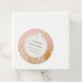 Etiquetas Para Lembrancinhas Clássico Artístico Bush Pink Dourado Oil Paint Bus