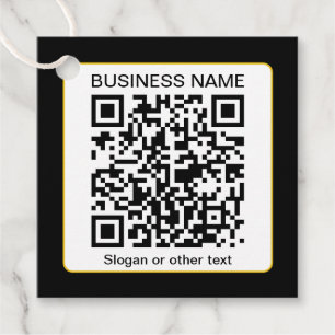 Etiquetas Para Lembrancinhas Código QR editável digitalizável + nome da sua emp