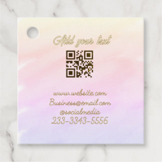 Etiquetas Para Lembrancinhas código QR personalizado simples adicione o texto d