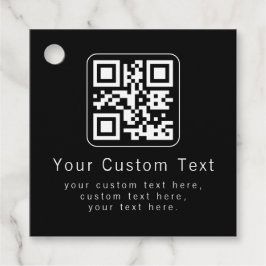 Etiquetas Para Lembrancinhas Código QR personalizável e modelo de texto editáve