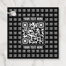 Código QR promocional (editável) mais padrão de lo