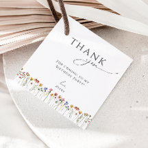 Colorida Praça de Aniversário de Flor Selvagem Obr