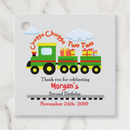 Etiquetas Para Lembrancinhas Comboio Colorido Com segundo aniversário Com Prese