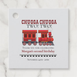 Etiquetas Para Lembrancinhas Comboio Vermelho ocidental, bonito, de segundo ani