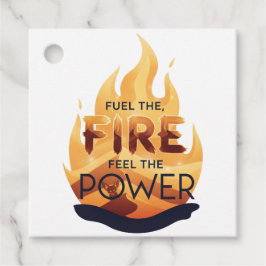 Etiquetas Para Lembrancinhas Combustível para o fogo Sinta a fonte de alimentaç