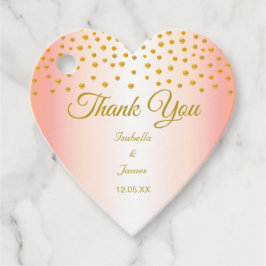 Etiquetas Para Lembrancinhas Confete Dourado em Dourado Rosado