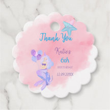 Convite de Aniversário da Sereia