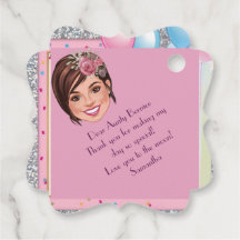 Convite de Caricatura do CustomSweet 16 com Balões