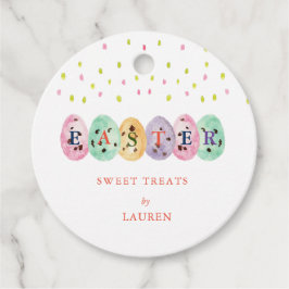 Etiquetas Para Lembrancinhas Cor da água branca Ovos de Páscoa Páscoas redondos