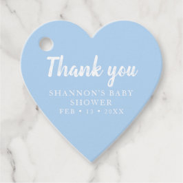 Etiquetas Para Lembrancinhas Coração Azul Obrigado Chá de fraldas por Meninos