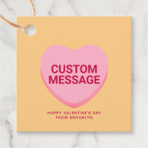 Coração de conversação de mensagens personalizadas