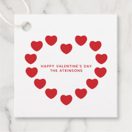 Etiquetas Para Lembrancinhas Corações vermelhos bonitos Dia de os namorados per