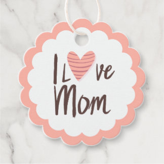 Etiquetas Para Lembrancinhas Corazón de mamá de amor - regalo del Día de la Mad