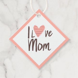 Etiquetas Para Lembrancinhas Corazón de mamá de amor - regalo del Día de la Mad