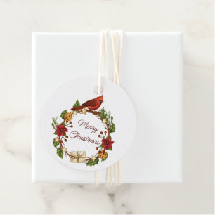 Etiquetas Para Lembrancinhas Coroa de Natal com texto personalizado
