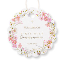 coroa floral Primeira Comunhão Santa