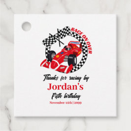 Etiquetas Para Lembrancinhas Corrida Sobre Carro Vermelho Em Qualquer Idade Ani