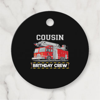 Etiquetas Para Lembrancinhas Cousin Birthday Crew Matando Bombeiro Familiar