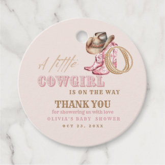 Etiquetas Para Lembrancinhas Cowgirl Baby Shower Gift Tags