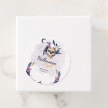 Crânio Gótico do Partido Violet Watercolor