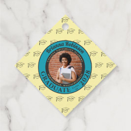 Etiquetas Para Lembrancinhas Cream Photo Modern Graduation Party Thank You