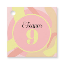 Creme Amarelo Cor-de-rosa-Verão Moderno Personaliz