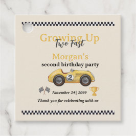 Etiquetas Para Lembrancinhas Crescendo Dois segundos Rápidos De Carros De Raça 